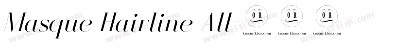 Masque Hairline All字体转换